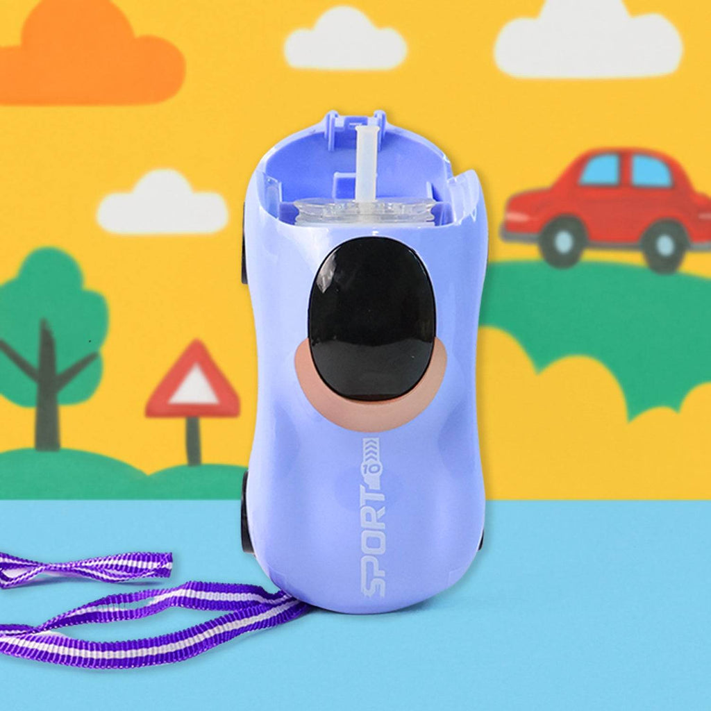 Car Shape Water Bottle With Built-in Straw 280ml (1 Pc) - 9XShoppy