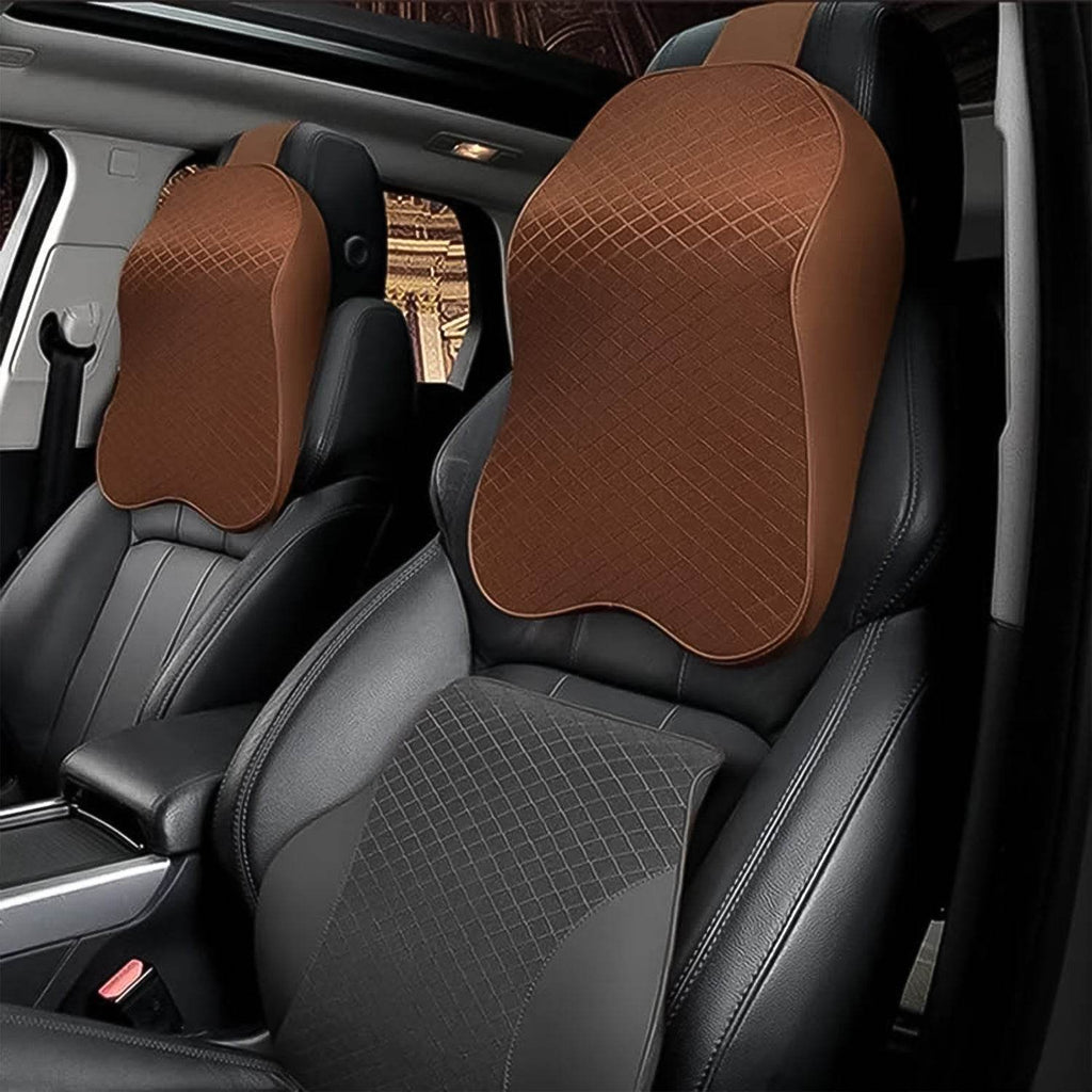 8595 Car Neck Pillow Car Neck Headrest Pillow Memory Foam Car Accessories Cushion Car Seat Head Support Neck Protector Car Seat Neck Pillowfor Driving (1 Pc) - 9XShoppy