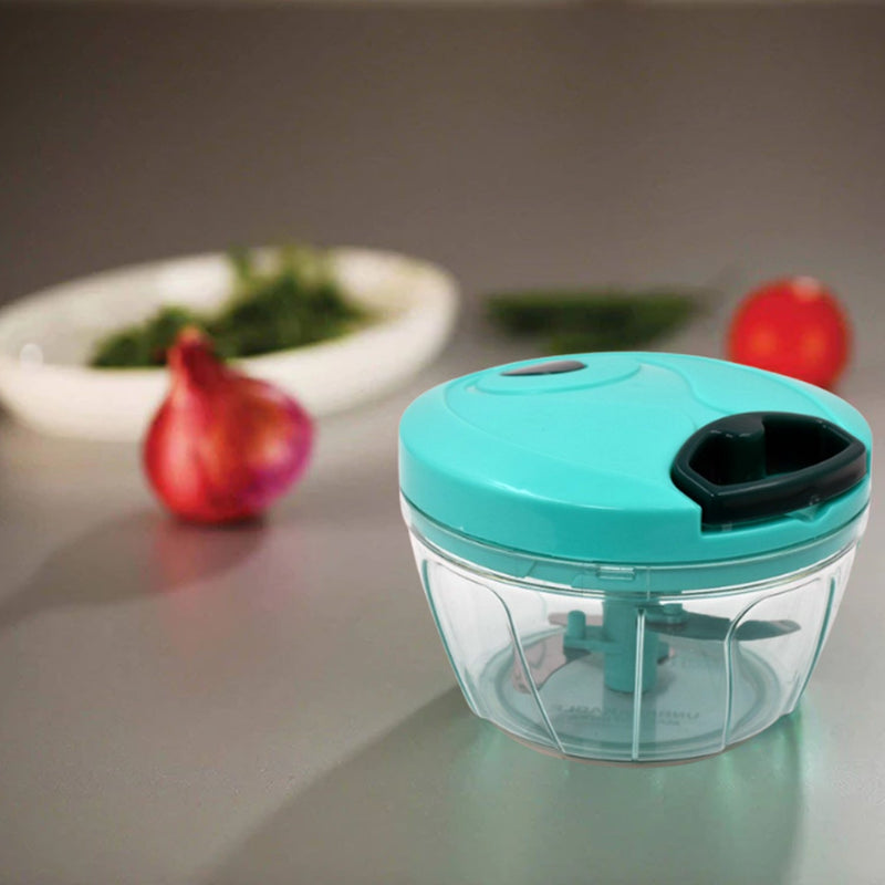 Handy Mini Plastic Vegetable Chopper Cutter Onion Chopper Vegetables For Kitchen Accessories With 3 Blades