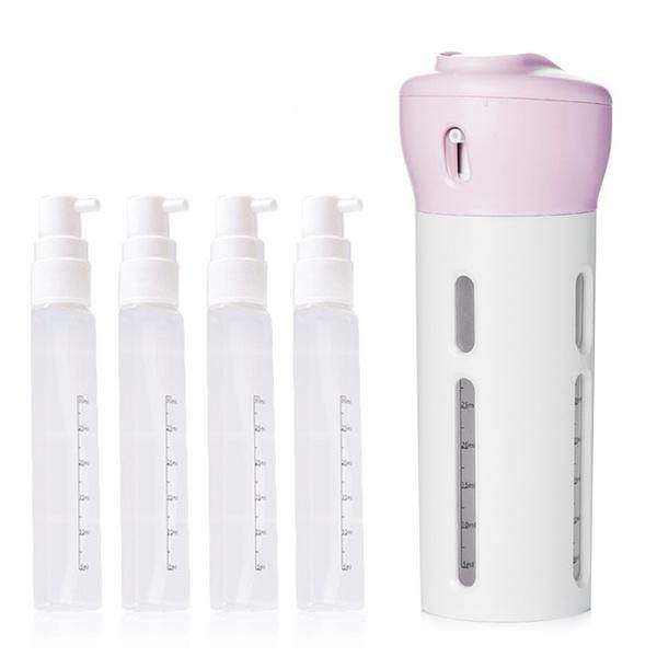 4 In 1 Travel Dispenser Bottle Set Travel Refillable Cosmetic Containers Set - 9XShoppy