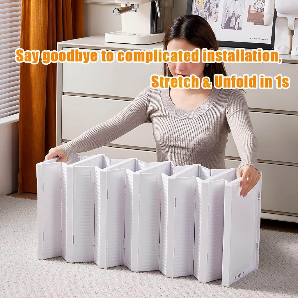 Stackable Multifunctional Storage For Clothes Foldable Drawer Shelf Basket Utility Cart Rack Storage Organizer Cart For Kitchen Pantry Closet Bedroom Bathroom Laundry (6 Layer 1 Pc) - 9XShoppy