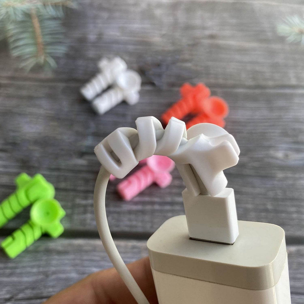 Cable Cord Protector Saver With Suction End (Suction Winder 4 Pcs Set) - 9XShoppy