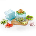 2 In 1 Potato Chipser Slicer French Fries Maker Finger Chips Plastic Two Blades Finger Chips Cutter For Kitchen Accessoryvegetable Fruit Slicer (1 Pc) - 9XShoppy