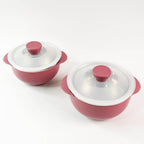 Apex Premium Plastic Serving Bowl Set With Lids (2 Pc) - 9XShoppy