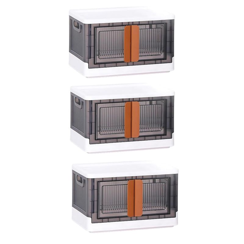 Plastic Folding Wardrobe Storage Organizer (3 Layer  1 Pc)