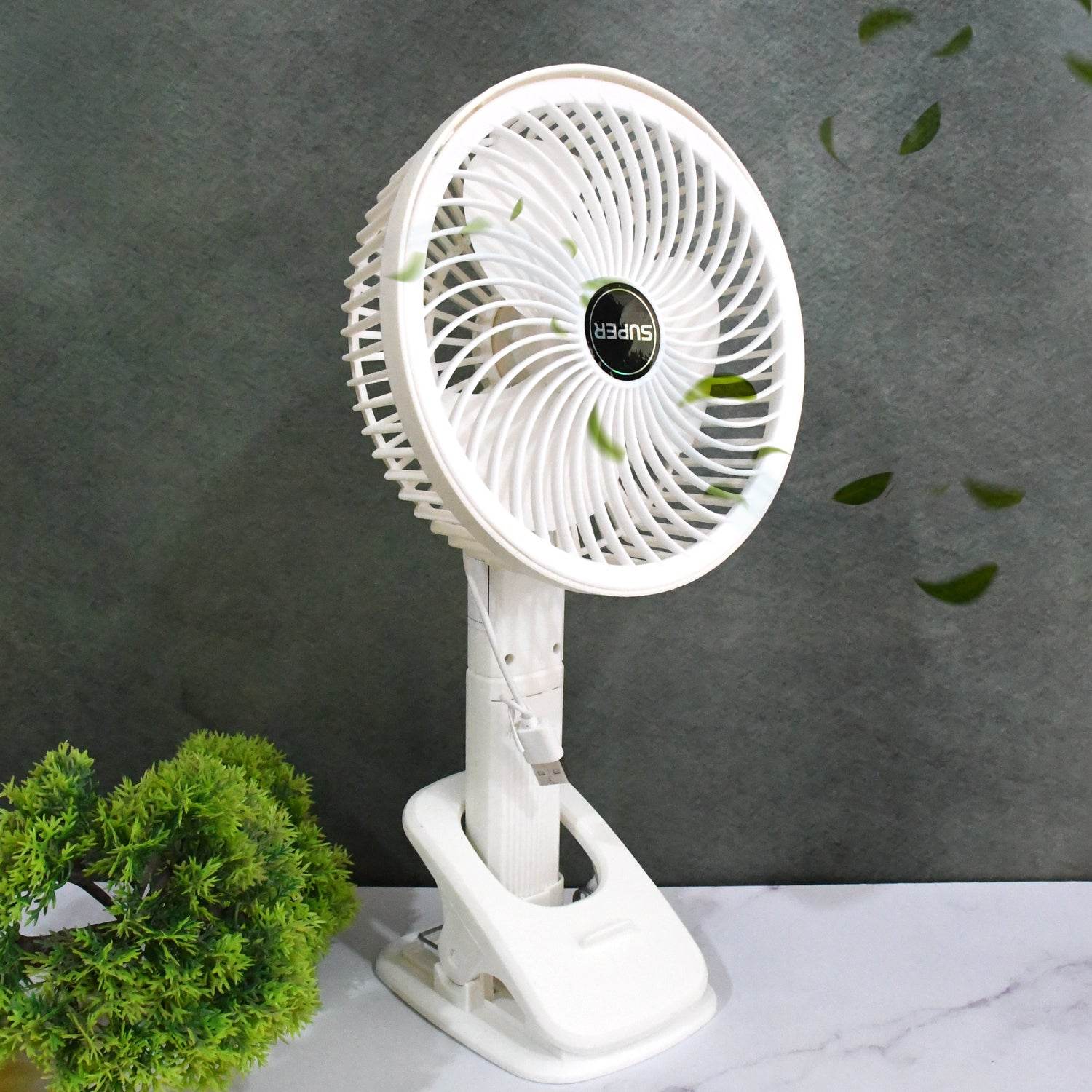 Multifunctional Usb Desk Fan Clipped Fan (1 Pc With Brown Box) - 9XShoppy