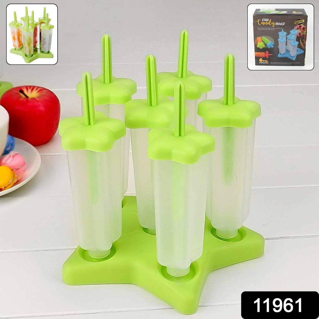 Plastic Ice Cream Molds With Lid (1 Set 6 Pc) - 9XShoppy