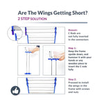 Foldable Stainless Steel Clothes Drying Stand Rack - 9XShoppy