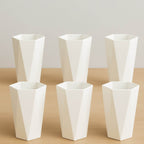 Hexagon Shape Plastic Drinking Glass Set (6 Pc) - 9XShoppy