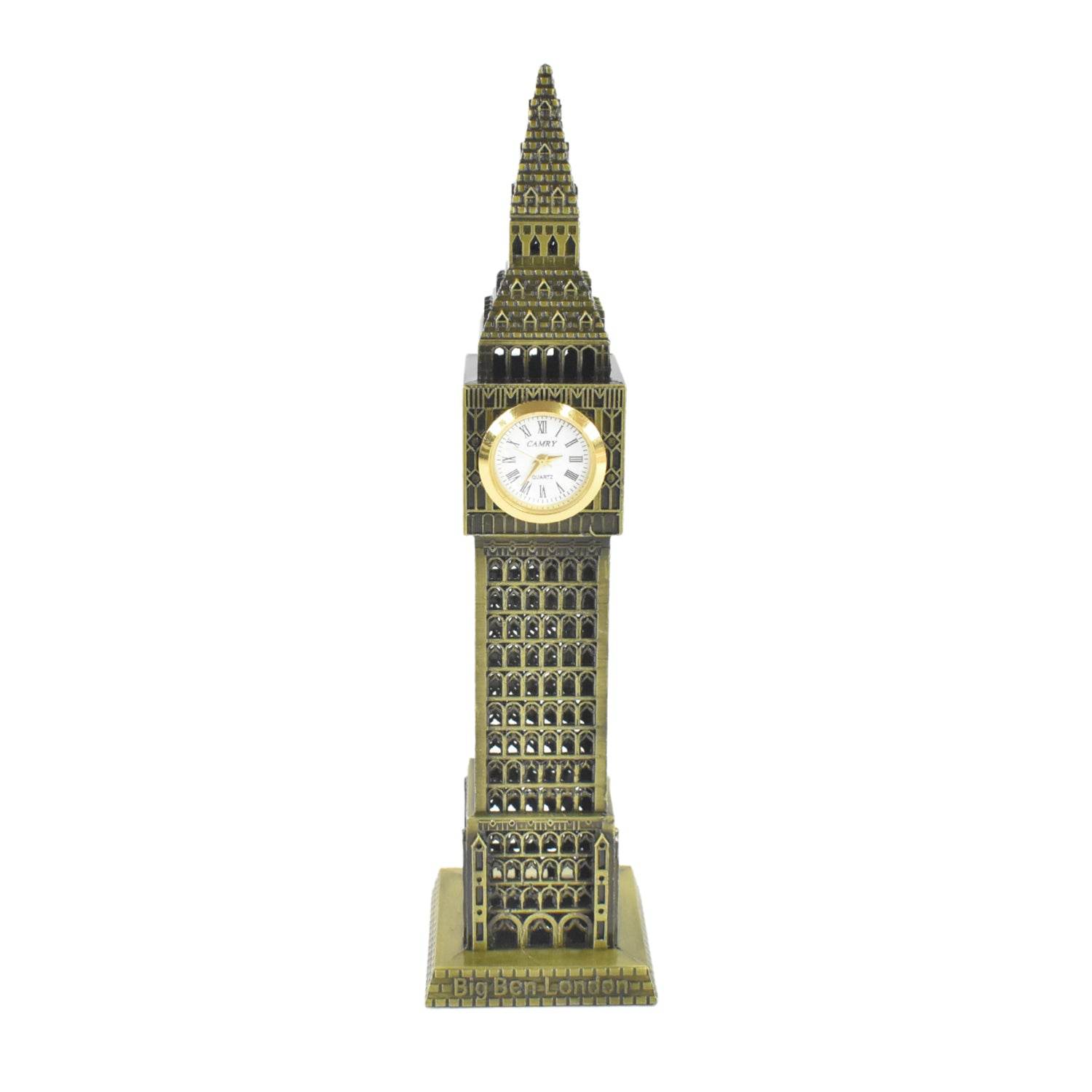 Big Ben London Clock Tower Miniature Metal Statue - Elegant Home Decor And Perfect Gifting Option - 9XShoppy