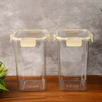 Apex Press N Lock Airtight Kitchen Storage Container Set (2pc1400ml) Approx - 9XShoppy