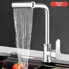 Multifunction Shower Waterfall Kitchen Faucet 360 Rotation Waterfall Kitchen Faucet Touch Kitchen Faucet Faucet Extender For Kitchen Sink Swivel Waterfall Kitchen Faucet For Washing Vegetable Fruit (4 In 1 ) - 9XShoppy