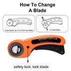 9048 Manual Sewing Roller Cutter Rotary Blade - 9XShoppy