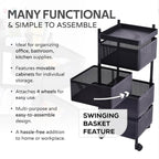 Metal Square High Quality Kitchen Trolley - 9XShoppy