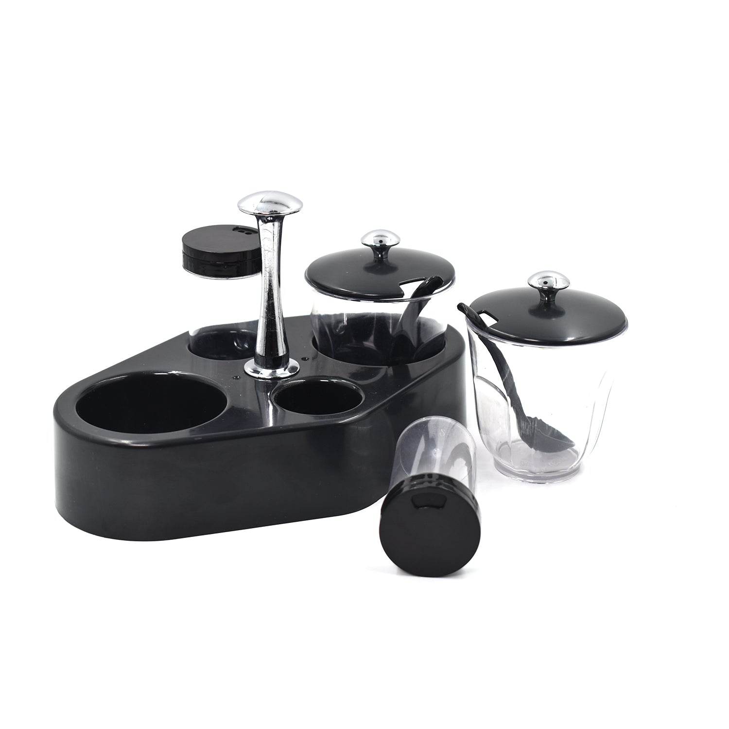 8122 Ganesh Rendy Condiment Set For Kitchen Transparent Jar For Easy To Access Spice 1 Piece Spice Set (Plastic) - 9XShoppy