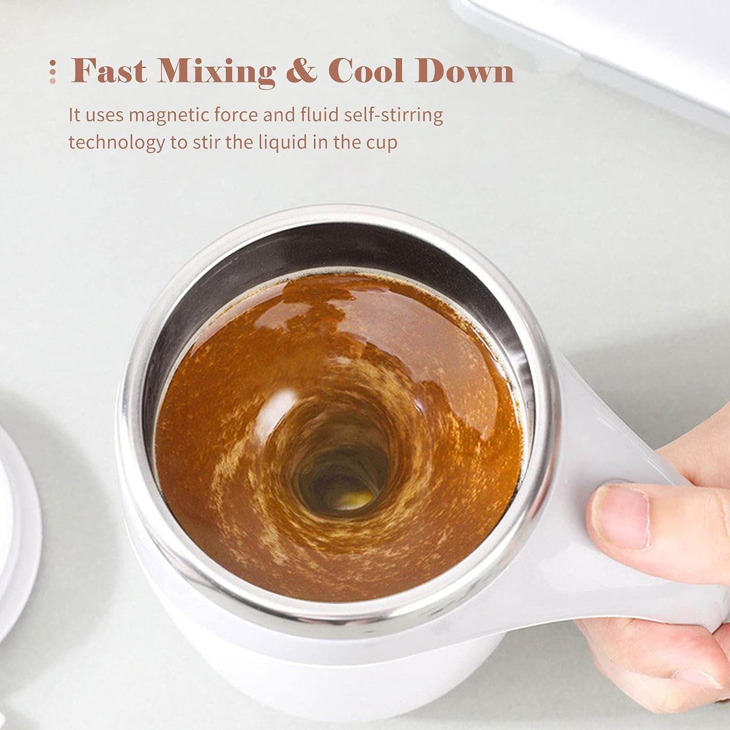 Stirring Coffee Mug Magnetic Stirring Coffee Cup - 9XShoppy