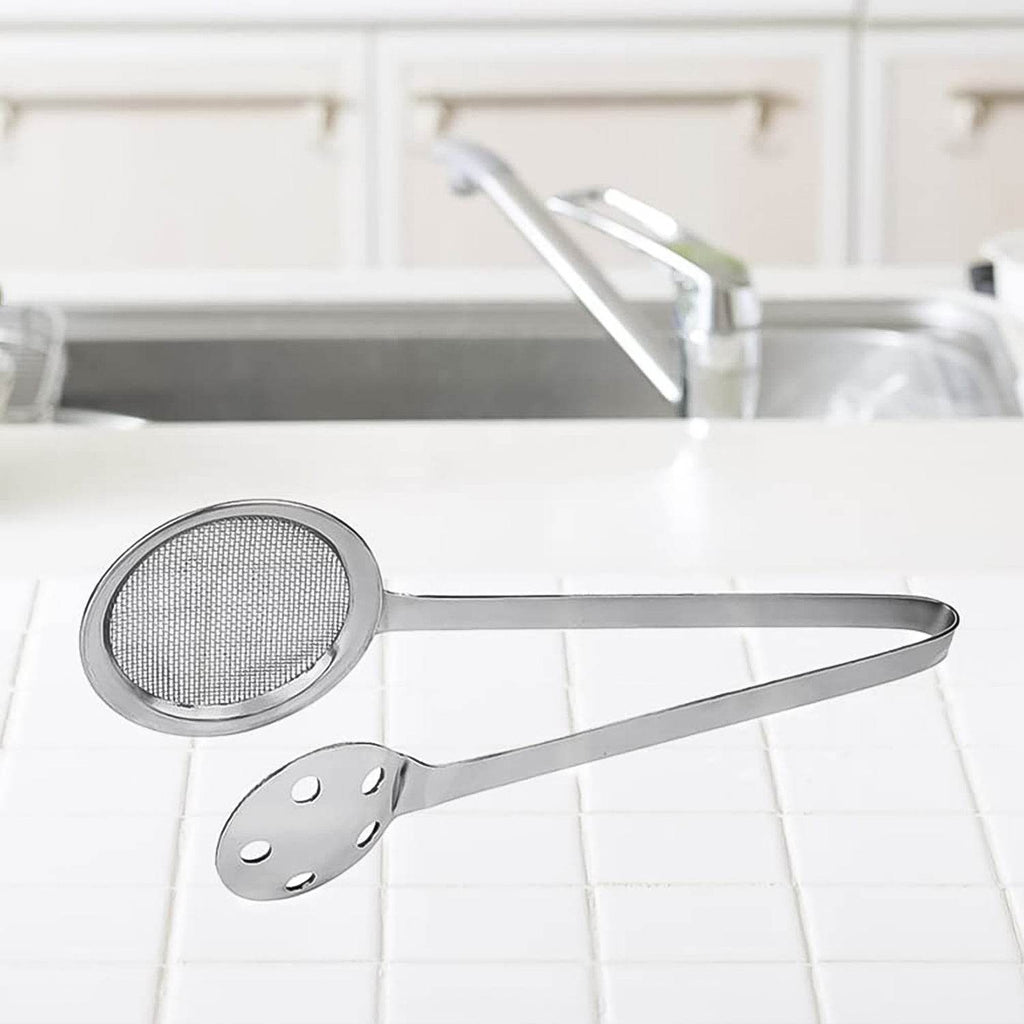 Apex Stainless Steel Skimmer Serving Tong - 9XShoppy