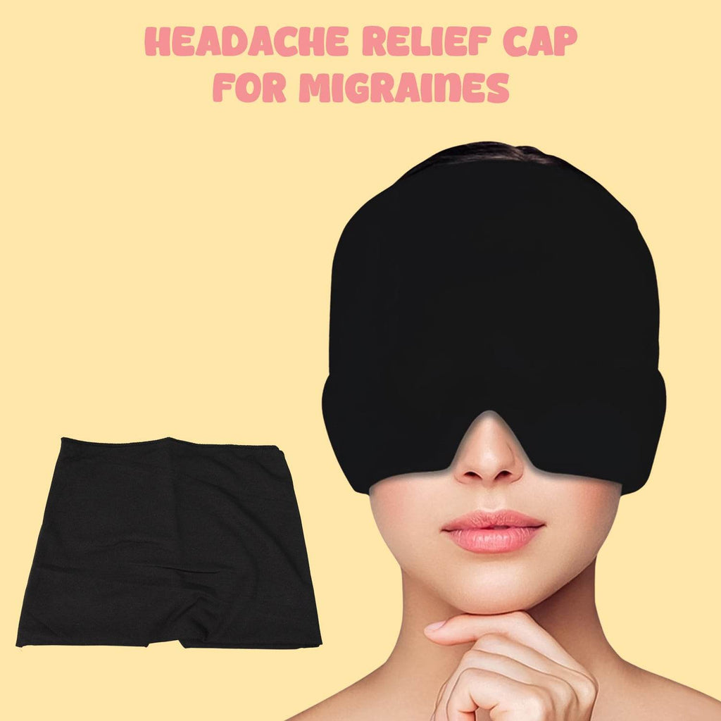 Headache Relief Hat Migraine Cap (1 Pc Black Color) - 9XShoppy