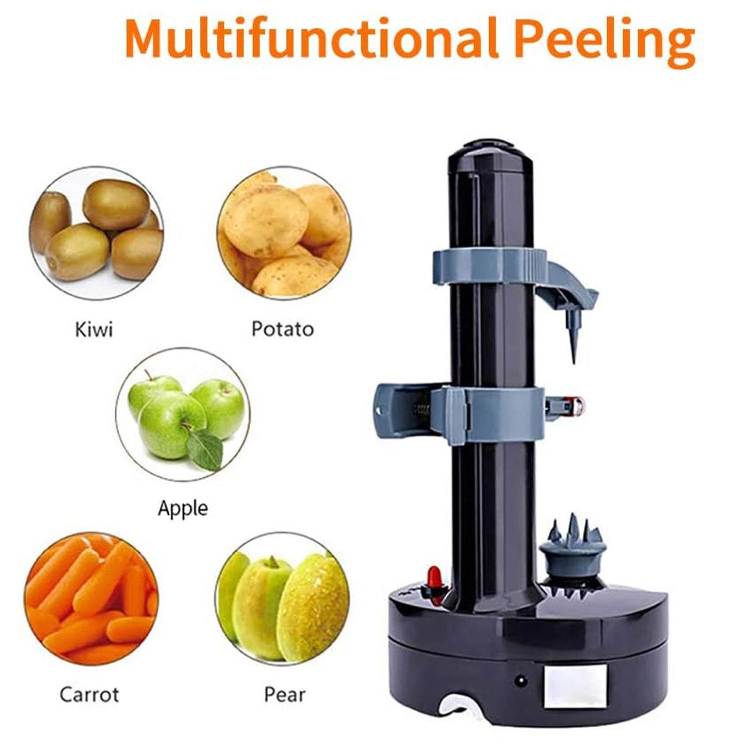 Multipurpose Electric Vegetable Fruit Peeler Automatic Potato Peeler (1 Pc) - 9XShoppy