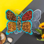 5 Compartment Multipurpose Butterfly Plastic Tray (1 Pc) - 9XShoppy