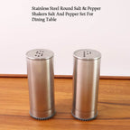 Stainless Steel Salt And Pepper Shaker Set (2 Pc) - 9XShoppy