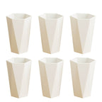Hexagon Shape Plastic Drinking Glass Set (6 Pc) - 9XShoppy
