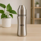 8173 Ganesh Stainless Steel Baby Feeding Bottle Milk Bottle For New Born Infants Toddler Up To 3 Years Bfa Free (250 Ml Approx) - 9XShoppy