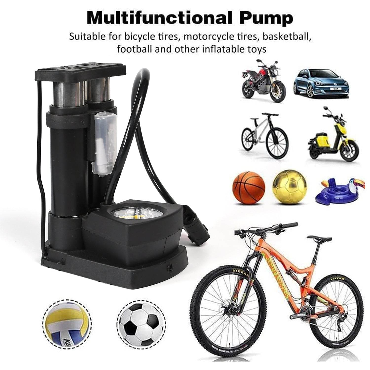Portable Mini Bike Pump cycle Pump - 9XShoppy