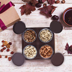 5550 Airtight Plastic 4 Pc Storage Container Set With Tray Dry Fruit Plastic Storage Container Tray Set With Lid Serving Tray For Kitchen - 9XShoppy