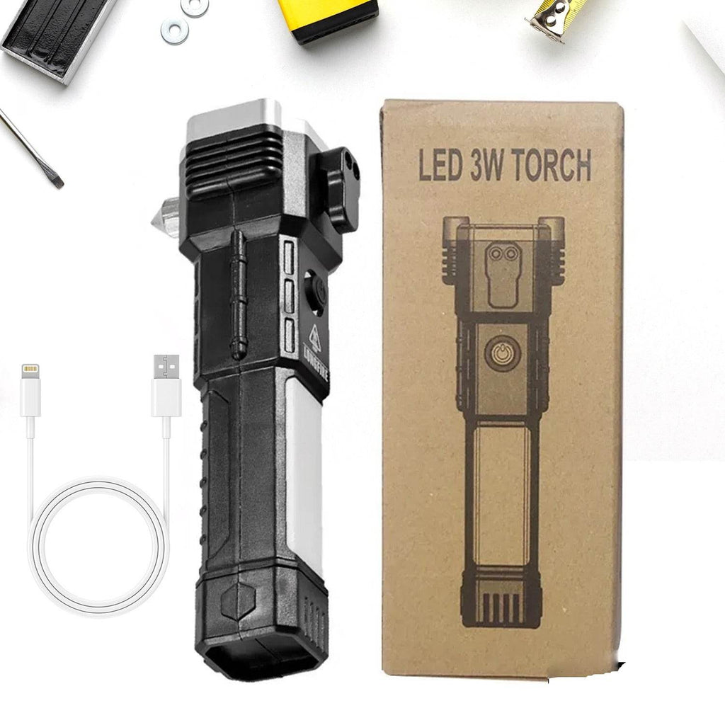 Portable 3w Rechargeable Torch Led Flashlight - 9XShoppy