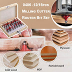 Milling Cutter Router Bit Set - 9XShoppy