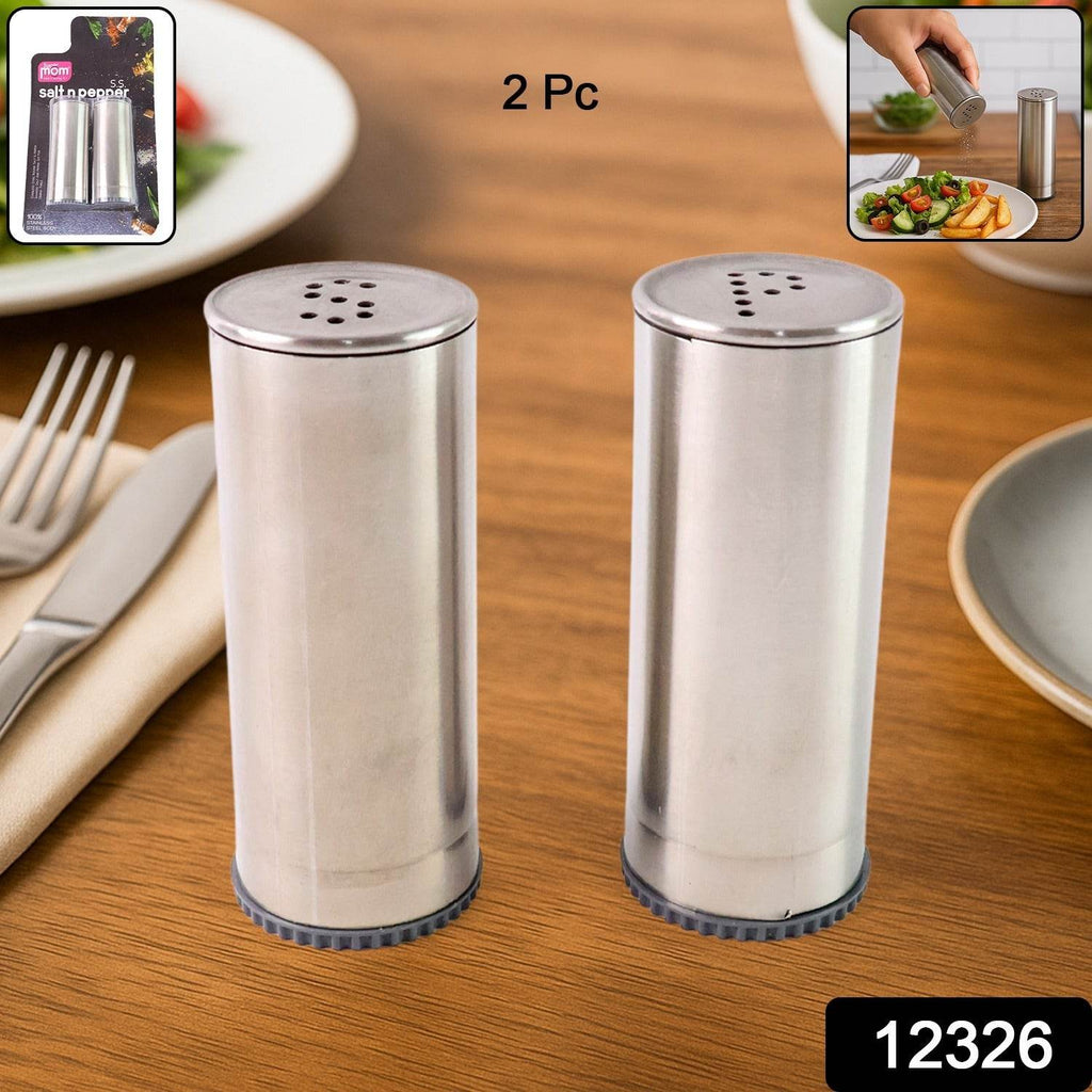 Stainless Steel Salt And Pepper Shaker Set (2 Pc) - 9XShoppy