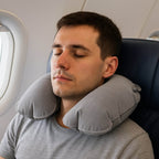 8540 Inflatable Foldable Pillow U Shape Air Cushion Travel Pillow Travel Business Trip Neck Pillow For Long Trips Ideal For Men Women Portable And Perfect For Backpacking Car Camping And Even Airplane Travel - 9XShoppy