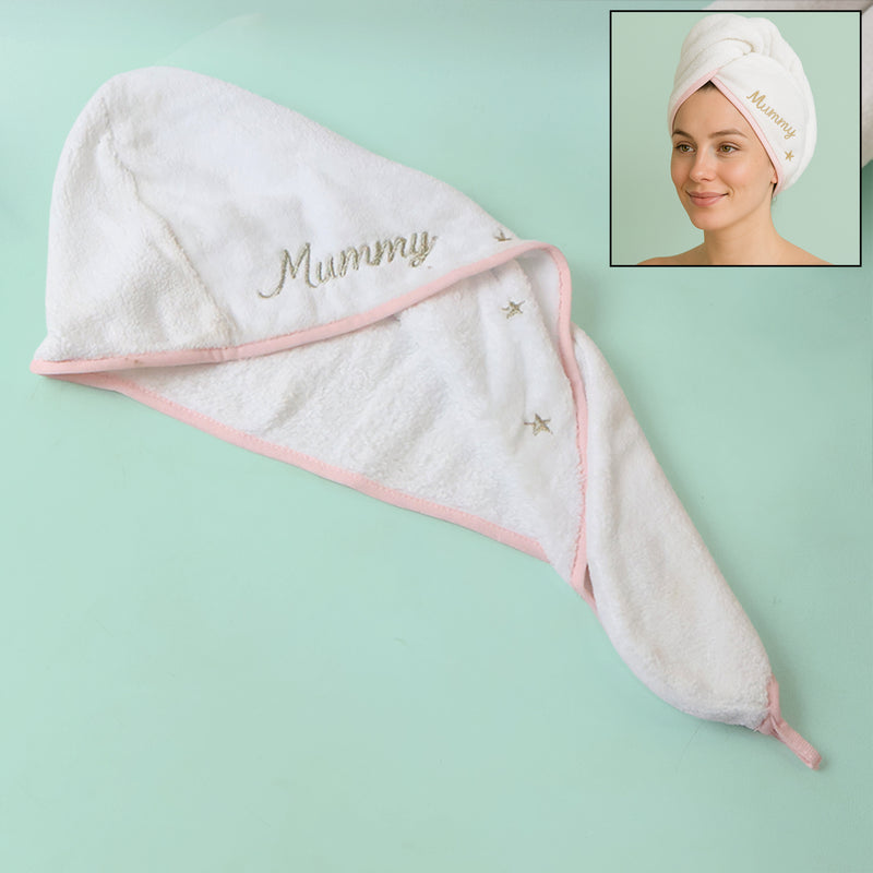 Luxury Microfiber Hair-drying Towel Wrap (1 Pc)