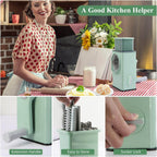 5775 Stainless Steel Vegetable Chopper Veg Chopper And Dicer With 6 Blades Brush Kitchen Multifunctional Mandoline Vegetable Slicer For Veggies Onion Garlic Potatoes Fruits Cookie Oreo Vegetable Cutter Stable Suction Base For Home Kitchen - 9XShoppy
