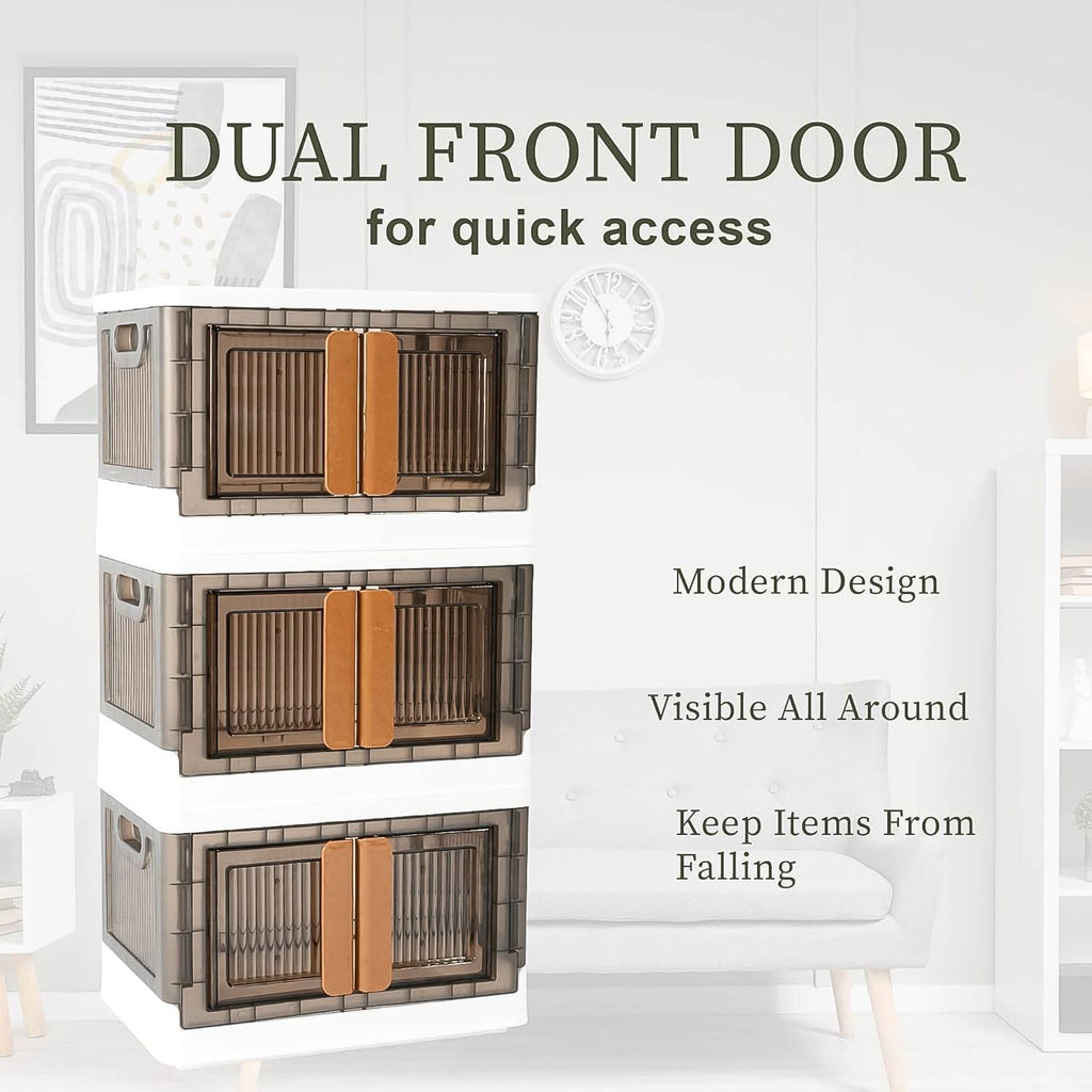 Plastic Folding Wardrobe Storage Organizer (1 Layer 1 Pc) - 9XShoppy