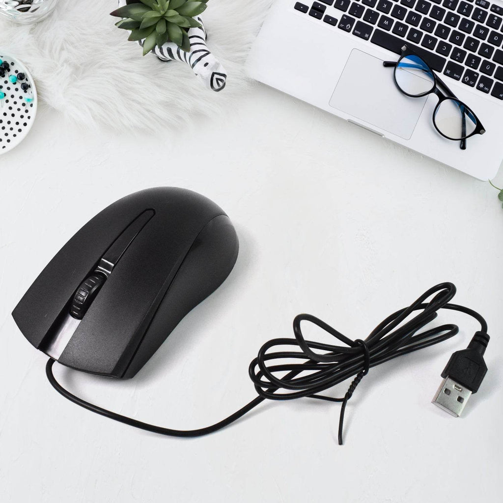 Computer Laptop Wired Optical Mouse X2 (1 Pc) - 9XShoppy