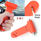 9393 Car Safety Hammeremergency And Rescue Toolcar Window Breaker And Seatbelt Cuttersafety Hammer Emergency Rescue Toolcar Window Breaking Seat Belt Cutter (1 Pc) - 9XShoppy