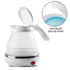 Silicone Foldable Collapsible Electric Water Kettle Camping Boiler - 9XShoppy