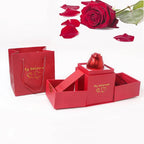 Christmas Gifts For Women Rose Ring Box Jewellery Box Eternal Rose Necklaces Box Wedding Valentines Day - 9XShoppy