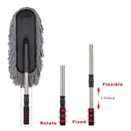 Car Duster with Long Retractable Handle – Microfiber Wash Brush for Vehicle & Home - 9XShoppy