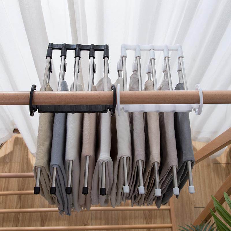 Adjustable Trouser Pants Hanger Organizer - 9XShoppy