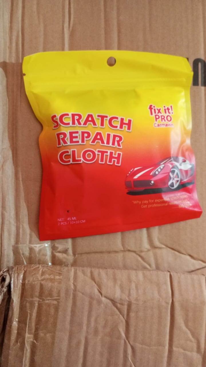 8527 Nano Magic Car Scratch Remover Cloth Multipurpose Scratch Repair Cloth Cloth For Car Paint Scratch Repair Easy To Repair Slight Scratches On The Surface Polishing Repeatable Use For All Kinds Of Car (45 Ml Repair Solution 2 Gloves 2 Nano Cloth) - 9XShoppy