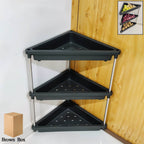 3-layer Multipurpose Plastic Corner Storage Rack - 9XShoppy