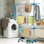 Premium Heavy Duty Stainless Steel 3 Layer Foldable Cloth Drying Stand (1 Set With Colour Box) - 9XShoppy