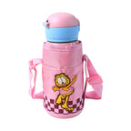 Thermos Steel Double Wall Vacuum Bottle With Cover Strap 600ml Approx - 9XShoppy
