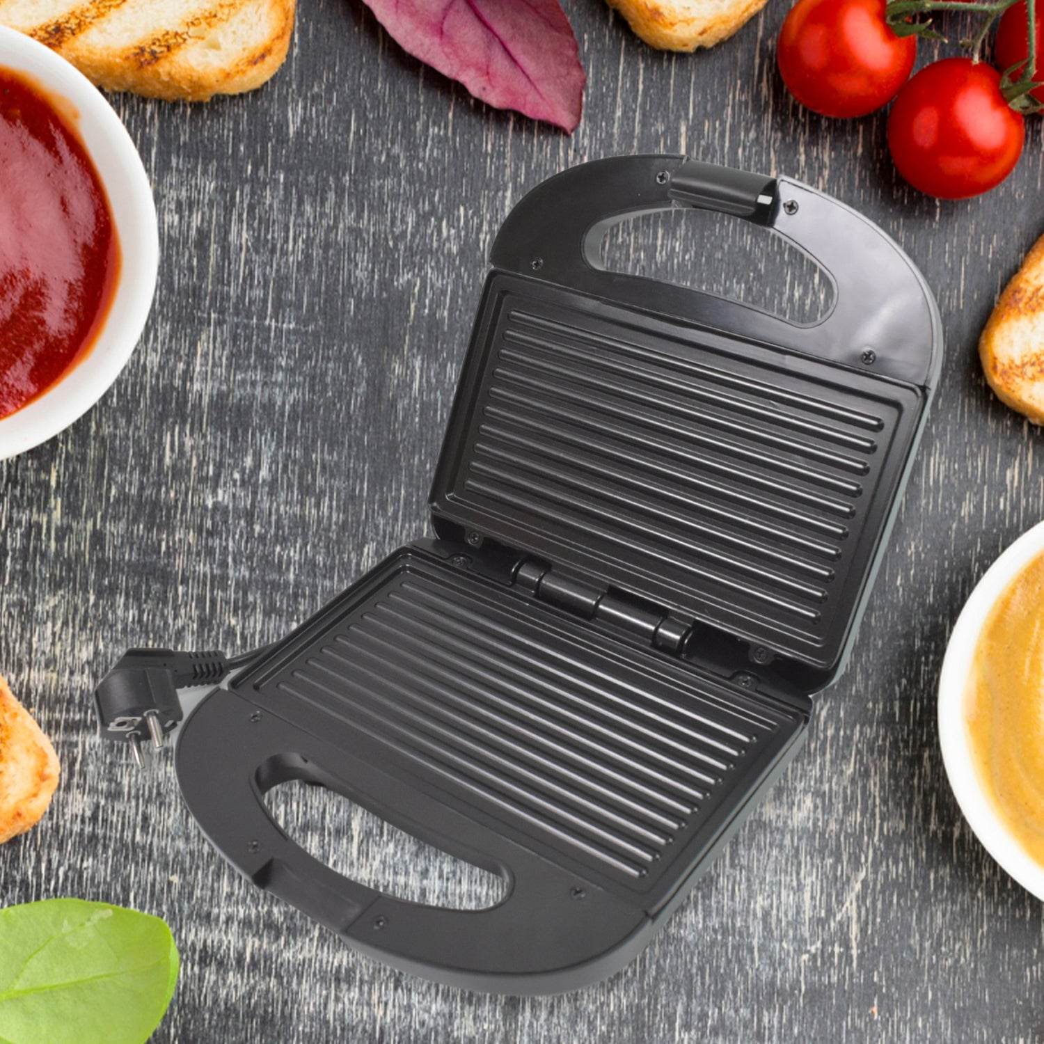 Sandwich Maker Makes Sandwich Non-stick Plates - 9XShoppy