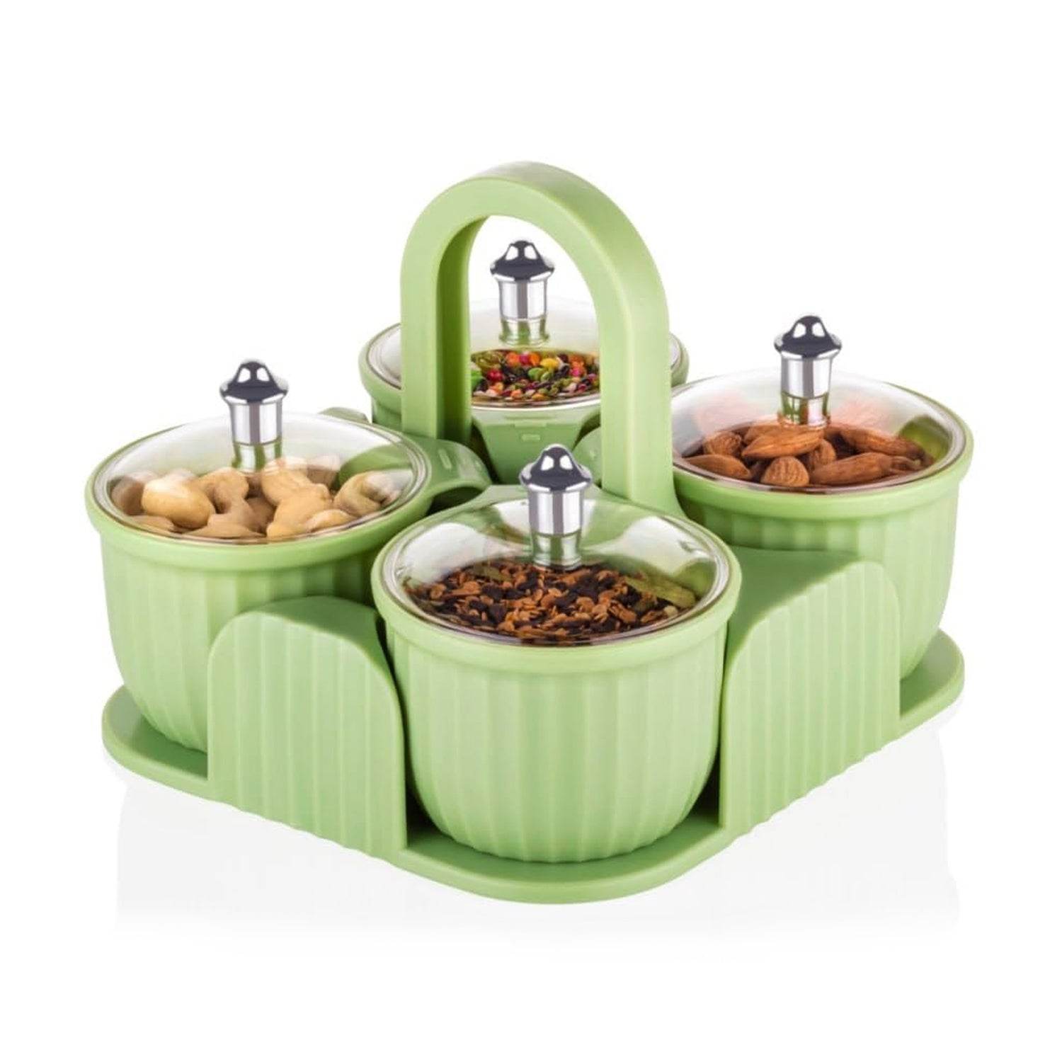 Multipurpose Jar Dryfruit Set Candy Chocolate Snacks Storage Jar - 9XShoppy